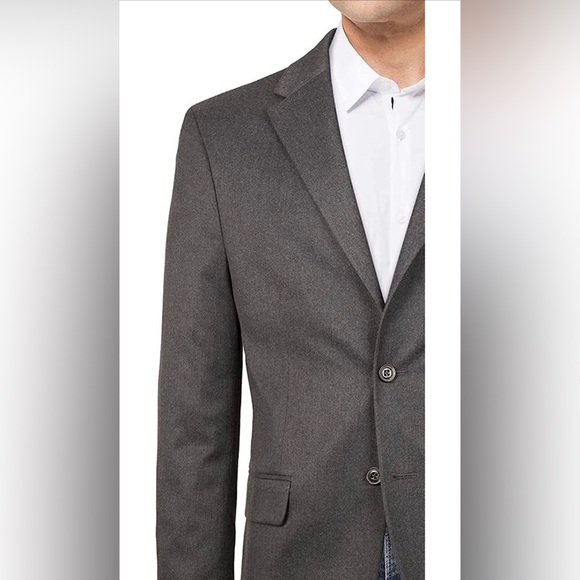 Tommy Hilfiger Thflex Colby Two Button Blazer dark grey Modern Pocket Notch 42S - Picture 10 of 10